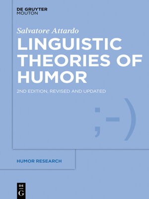 cover image of Linguistic Theories of Humor